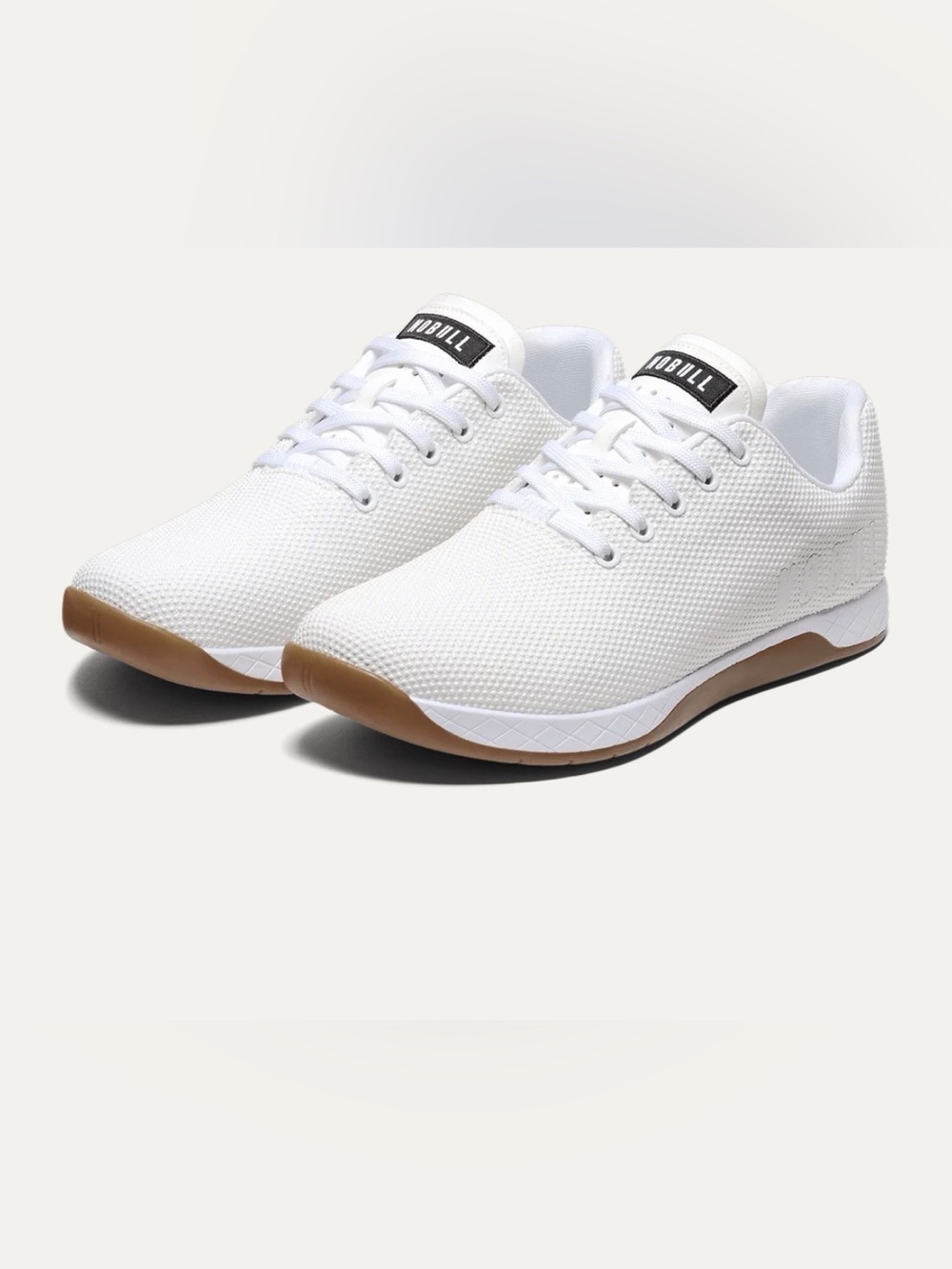NOBULL Outwork Women’s 11 White Gum Cross Training Shoes Sneakers